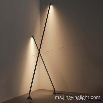 Lampu lantai linear gaya moden untuk ruang tamu